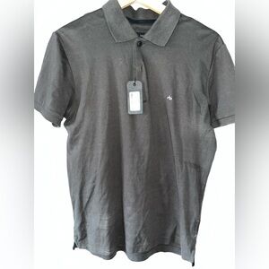 Rag Bone men’s small interlock polo shadow grey